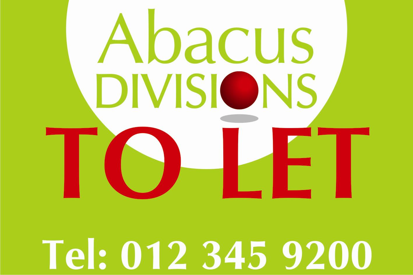 Abacus DIVISIONS - To Let For Sale 